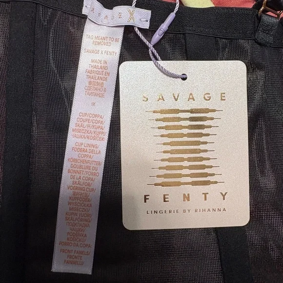 Savage X Fenty Black Sheer Corset - Picture 3 of 3